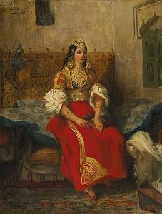 EUGENE DELACROIX-1835 JUIVE DE TANGER EN COSTUME D APPARAT